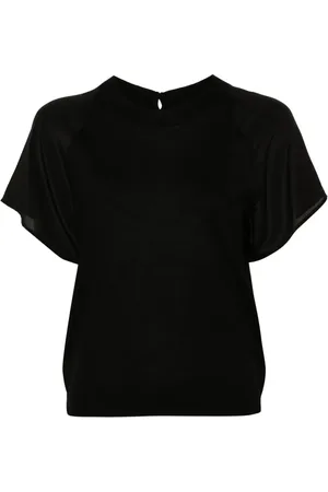 MAX & MOI Tilda panelled ribbed top