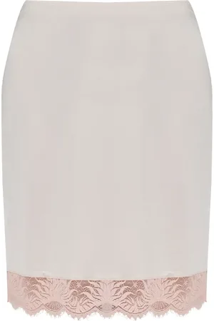 Hanro Lace-trim night skirt