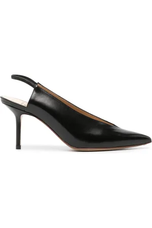 Francesco Russo 80mm pointed-toe slingback pumps