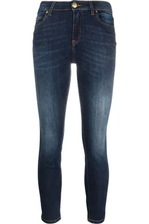 Pinko Logo-appliqu?? cropped skinny jeans