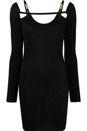 GCDS Cold-shoulder knitted dress