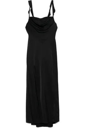 Maje Satin-finish maxi dress