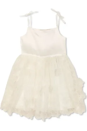 Self-Portrait Floral-embroidered dress