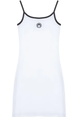 Marine Serre Moon-logo mini dress