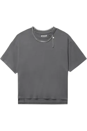 Musium Div. Chain-detail cotton T-shirt