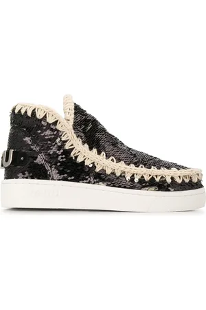 Mou Sequinned ankle-length boots