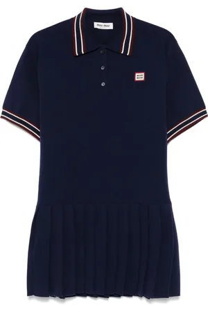 Miu Miu Logo-patch mini dress