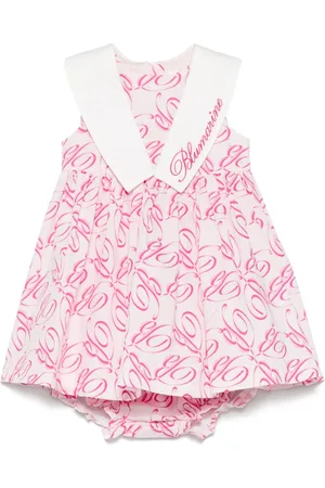 MISS BLUMARINE Graphic-print dress set