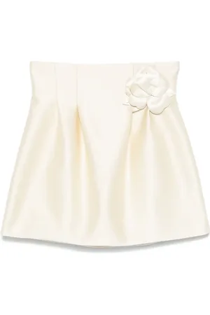 Elisabetta Franchi Duchess satin mini skirt
