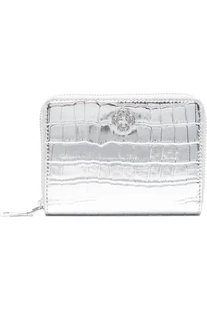 Maje Crocodile-embossed leather wallet