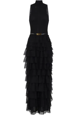 Elisabetta Franchi Ruffle-detail belted dress