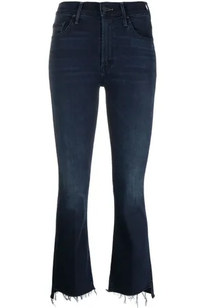 Mother High-rise cropped flared jeans