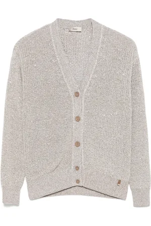 HERNO Sequin-embellished cardigan
