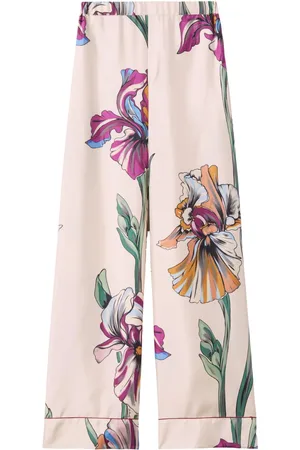 La DoubleJ Floral-print trousers