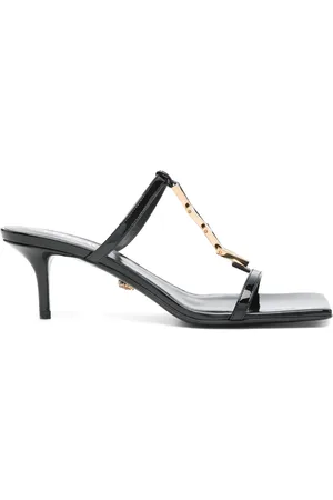 VERSACE 60mm leather sandals