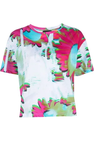 Emporio Armani Abstract floral-print T-shirt