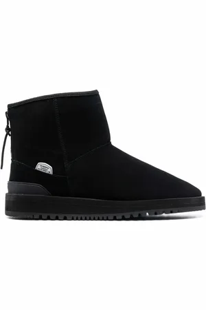 SUICOKE Shearling-trim ankle boots