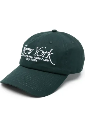 Sporty & Rich Slogan-embroidered cap