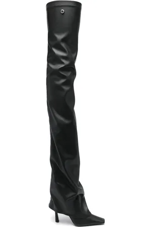 The Attico 95mm "Robin OTK" thigh-length boots