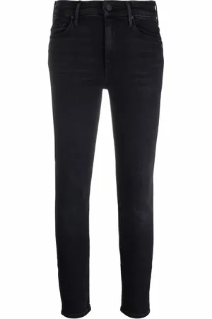 Mother High-rise cropped skinny jeans