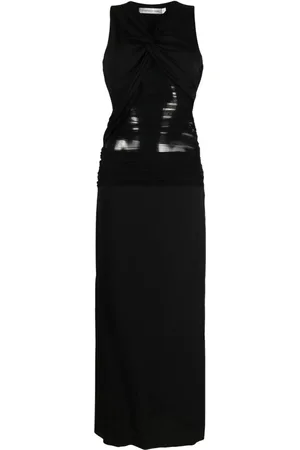 CHRISTOPHER ESBER Semblance tulle-trim ruched dress