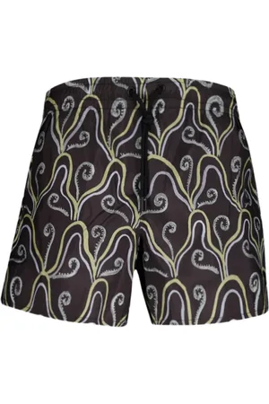 COMMAS Abstract-pattern swim shorts