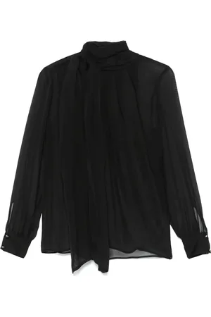 Elisabetta Franchi Voile tie-neck blouse