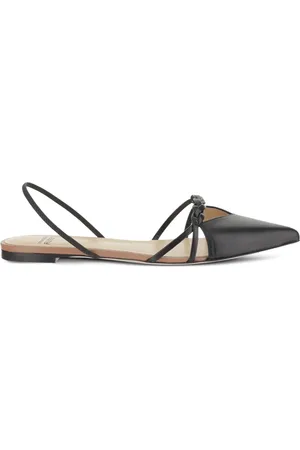 Francesco Russo Leather flat pumps
