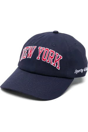 Sporty & Rich Slogan-embroidered cap