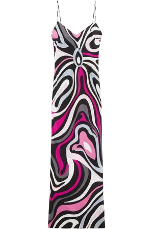 Puccini Marmo-print dress