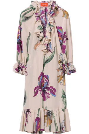 La DoubleJ Jude floral-print midi dress