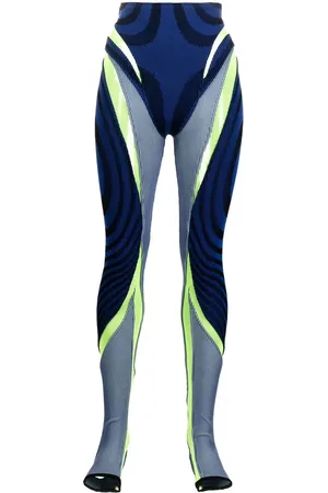 PAOLINA RUSSO Panelled ribbed leggings