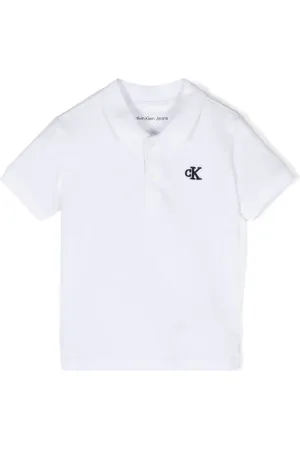 Calvin Klein Logo-embroidered cotton polo shirt