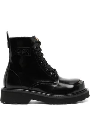 Kenzo Smile leather ankle boots
