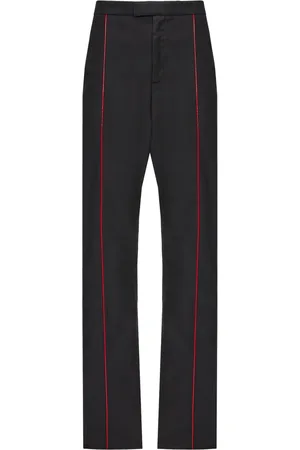 Salvatore Ferragamo Contrasting-trim cotton track pants