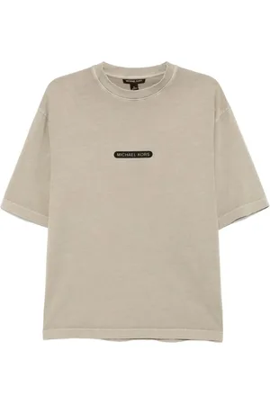 Michael Kors Garment dyed logo patch T-shirt