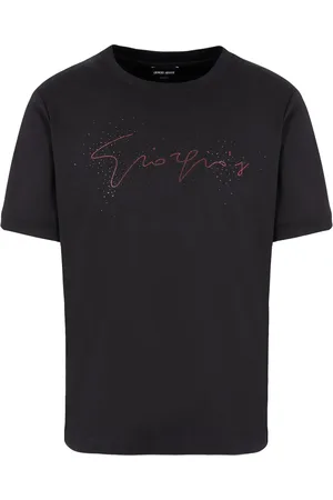Giorgio Armani Logo-studded cotton T-shirt