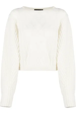 Fabiana Filippi Cable-knit wool-blend jumper