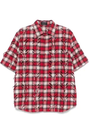 JUNTAE KIM Laser-slashed shirt