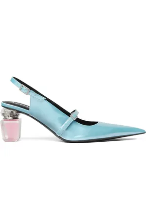VERSACE 70mm Bright Crystal slingback pumps