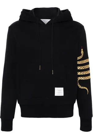 Thom Browne Snake 4-Bar roll-neck hoodie