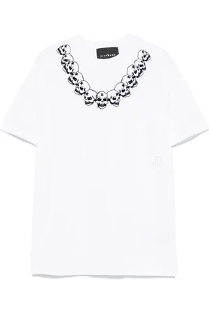 John Richmond Flocked-skull T-shirt