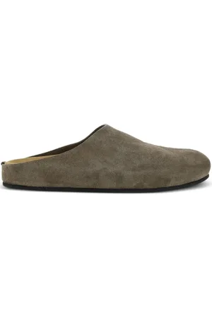 The Row Hugo suede slippers