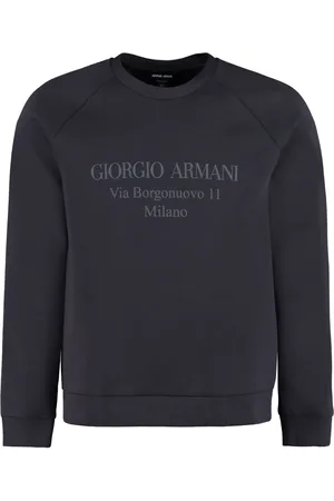 Giorgio Armani Logo-print cotton-blend sweatshirt