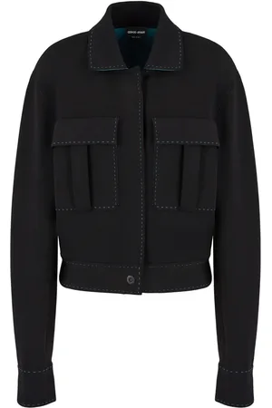 Giorgio Armani Buttoned-up contrasting jacket