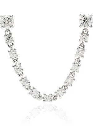 Anita 18kt white gold diamond earring