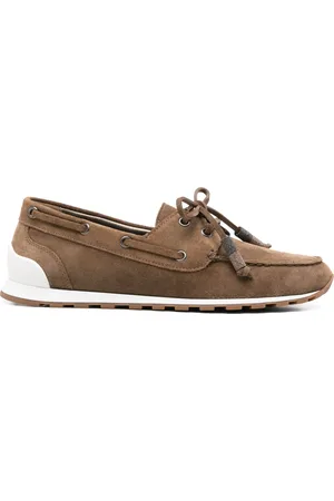 Brunello Cucinelli Suede boat shoes