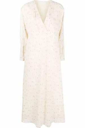 Fabiana Filippi Floral-print flared dress