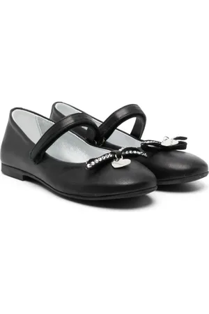 MONNALISA Heart-charm ballerina shoes