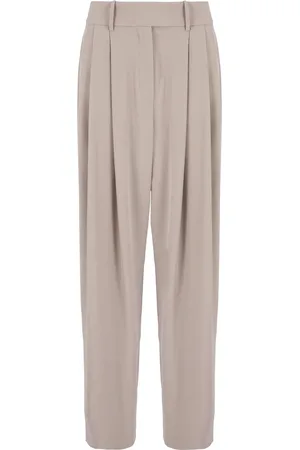 Giorgio Armani Silk-georgette tailored trousers